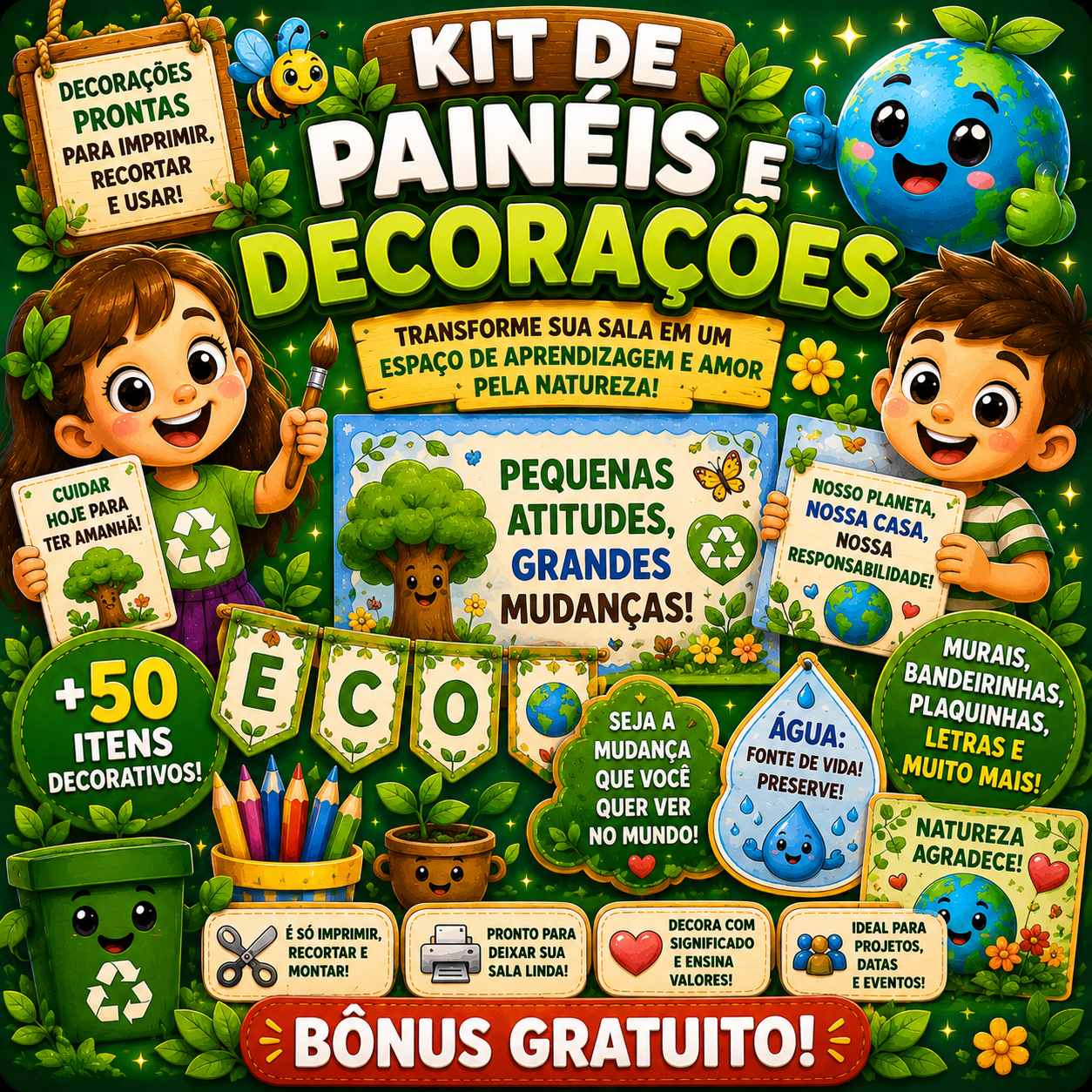 Kit de Painéis e Decorações